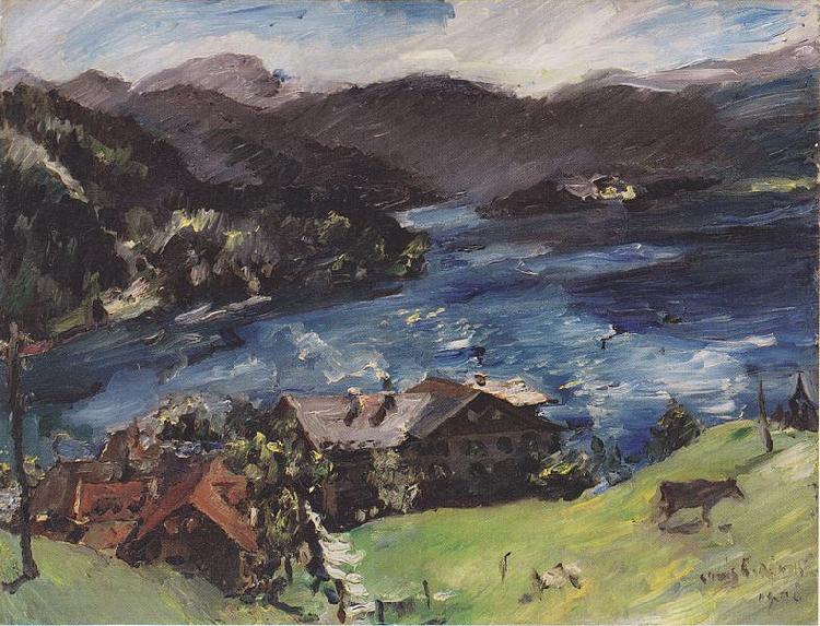 Lovis Corinth Landscape with cattle